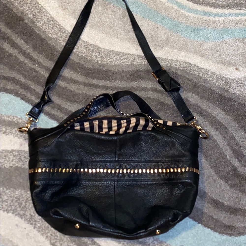 black studded purse